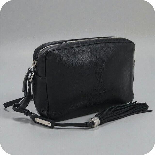 SAINT LAURENT ブラック ショルダーバッグ Saint Laurent レザーショルダーバッグ | ブラック | FARFETCH JP