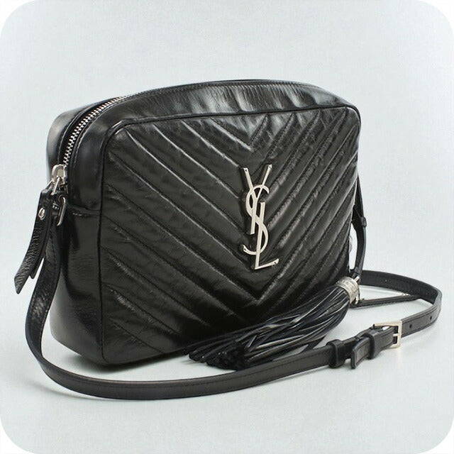 中古 サンローラン 斜め掛け ショルダーバッグ レディース ブランド SAINT LAURENT カメラバッグ 468537 ブラック バッグ USDSL99171011