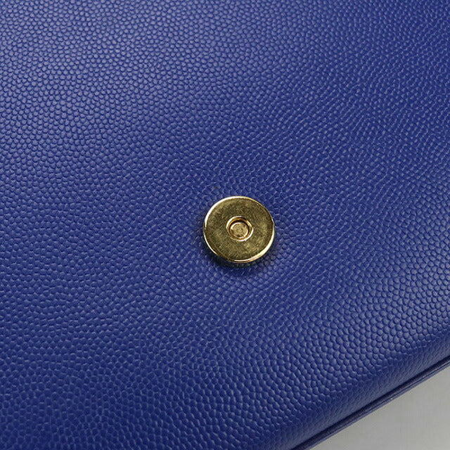 中古 サンローラン ショルダーバッグ レディース ブランド SAINT LAURENT ケイト ミディアム レザー 364021 ブルー バッグ USDSL99612011