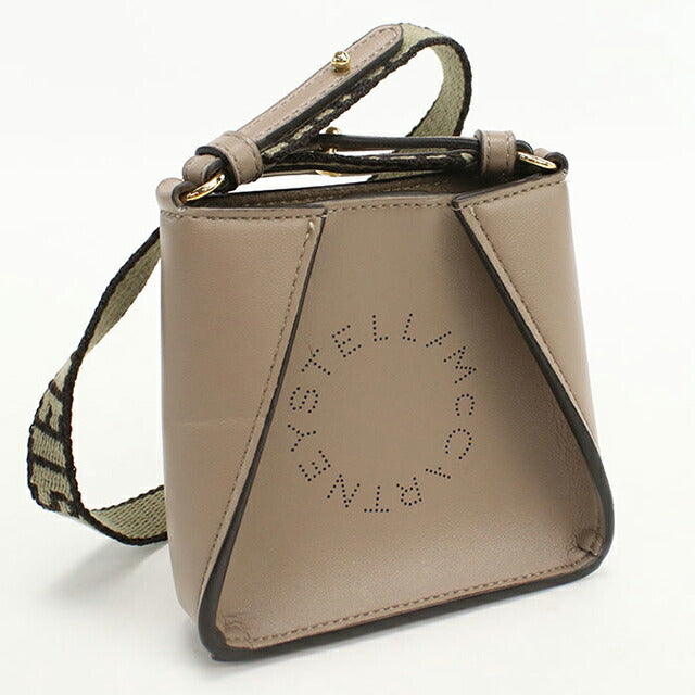 中古 ステラマッカートニー 斜め掛け ショルダーバッグ レディース ブランド STELLA MCCARTNEY ロゴ スクエア ミニバッグ 700159 ベージュ USDSTM92022011