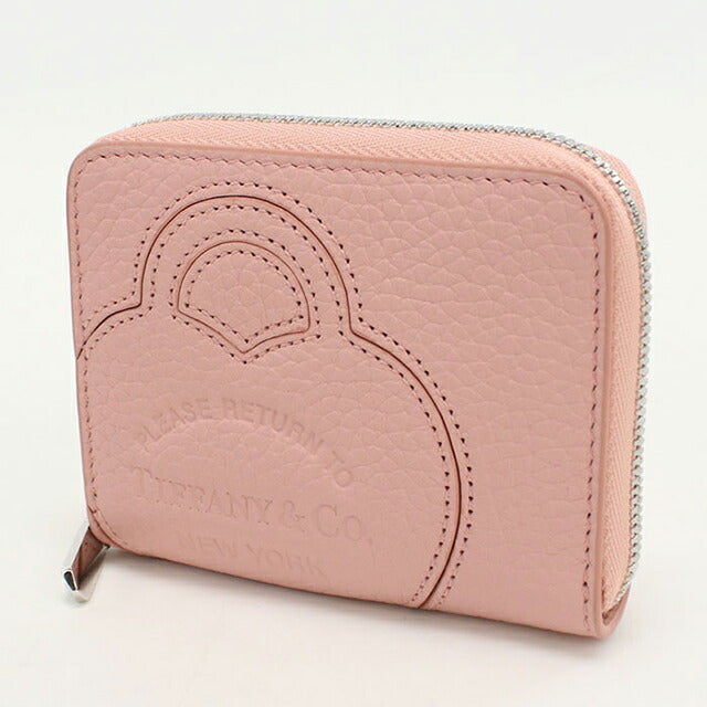 中古 ティファニー 小銭入れ レディース ブランド TIFFANY&Co. リターン トゥ ティファニー ジップコインパース ピンク 財布 USDTI103871011