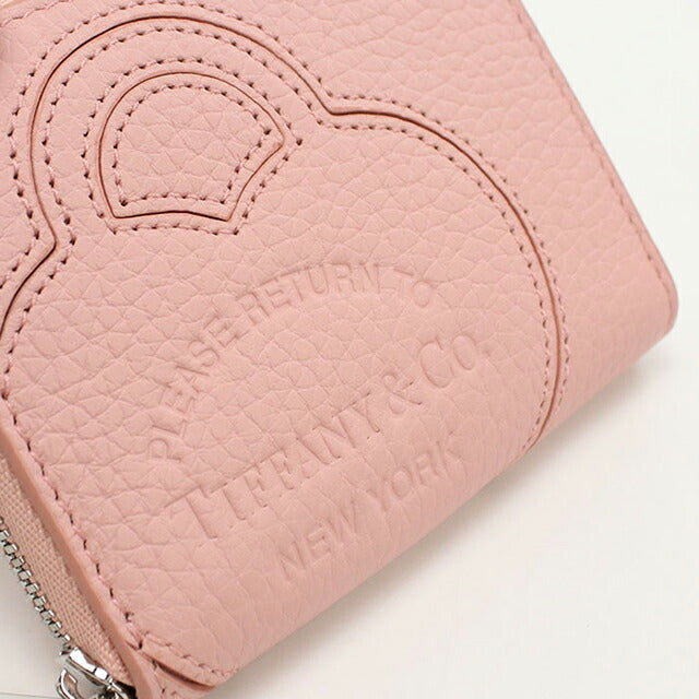 中古 ティファニー 小銭入れ レディース ブランド TIFFANY&Co. リターン トゥ ティファニー ジップコインパース ピンク 財布 USDTI103871011
