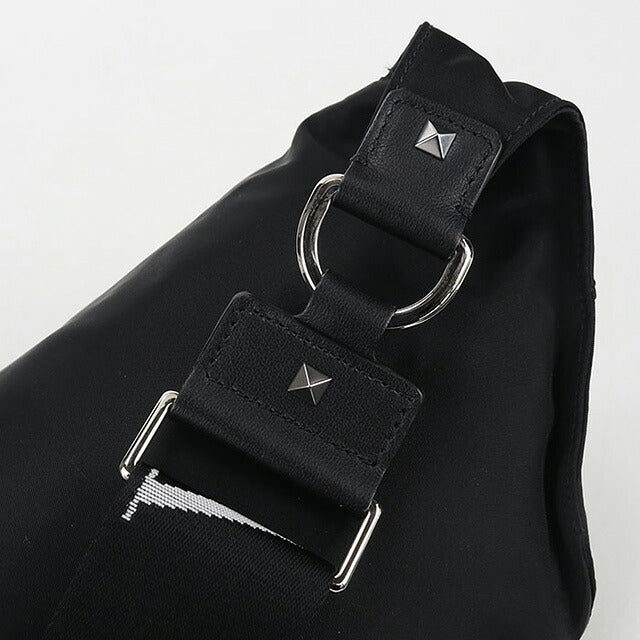 中古 ヴァレンティノ ボディバッグ メンズ ブランド VALENTINO VLTN ベルトバッグ ブラック バッグ USDVA107030011