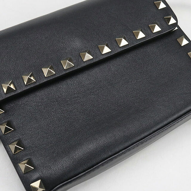 中古 ヴァレンティノ 斜め掛け ショルダーバッグ レディース ブランド VALENTINO ロックスタッズ ブラック バッグ USDVA107035011