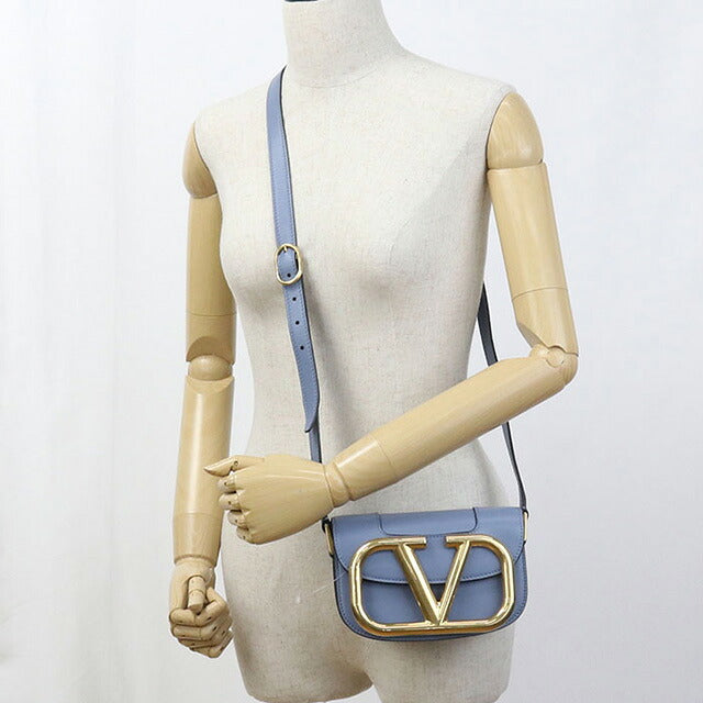 中古 ヴァレンティノ 斜め掛け ショルダーバッグ レディース ブランド VALENTINO ブルー バッグ USDVA107371011