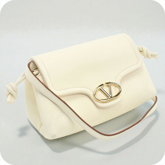 中古 ヴァレンティノ ショルダーバッグ レディース ブランド VALENTINO レザー ホワイト バッグ USDVA95737011