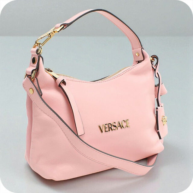 中古 ジャンニ・ヴェルサーチ 斜め掛け ショルダーバッグ レディース ブランド Gianni Versace 2WAY レザー 1018302 ピンク バッグ USDVE98085011