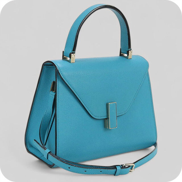 中古 ヴァレクストラ ハンドバッグ レディース ブランド VALEXTRA ミニ イジィデ 2WAY ブルー バッグ USDVX100563011