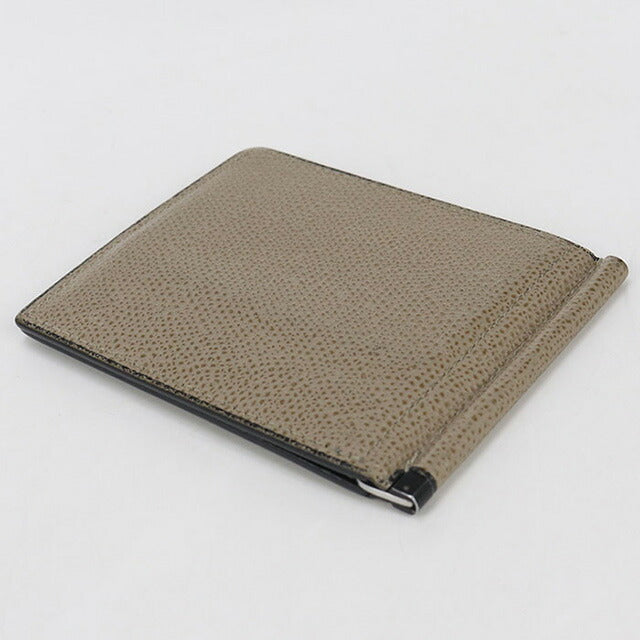 中古 ヴァレクストラ カードケース ユニセックス ブランド VALEXTRA マネークリップ ベージュ 財布 USDVX102834011