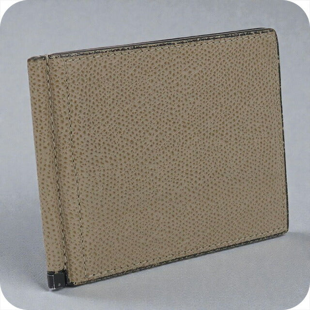 中古 ヴァレクストラ カードケース ユニセックス ブランド VALEXTRA マネークリップ ベージュ 財布 USDVX102834011