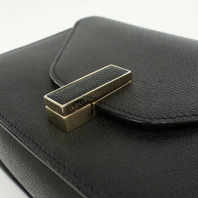 中古 ヴァレクストラ ショルダーバッグ レディース ブランド VALEXTRA イジィデ チェーン レザー ブラック バッグ USDVX92734011