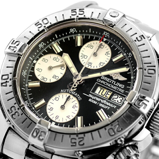 中古 ブライトリング BREITLING スーパーオーシャン クロノグラフ クロノメーター Breitling13 A13340 アナログ 腕時計 ブランド メンズ UW-BR-SO-00002
