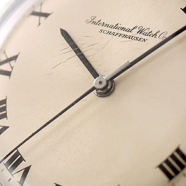中古 OH済 IWC IWC オールドインター ローマ Cライン Cal.403 風防擦り傷 Cal.403 アナログ 腕時計 ブランド メンズ シルバー UW-BTY-B0010