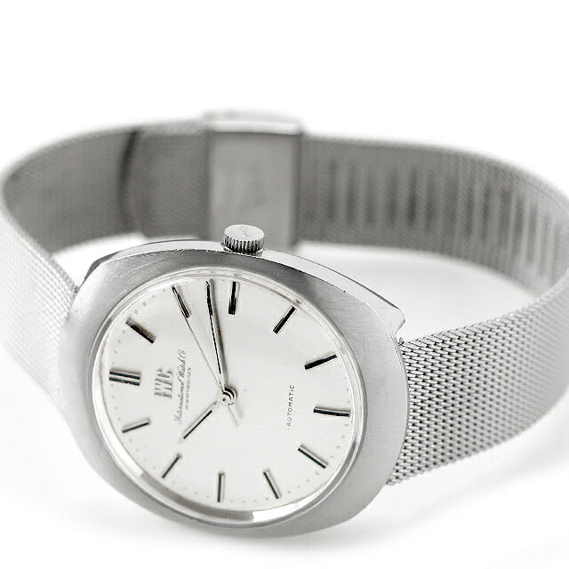 中古 OH・ガラス交換済 IWC IWC オールドインター オーバル R815 Cal.854 リネンダイヤル 魚リューズ R815 Cal.854 腕時計 ブランド メンズ UW-BTY-B0011