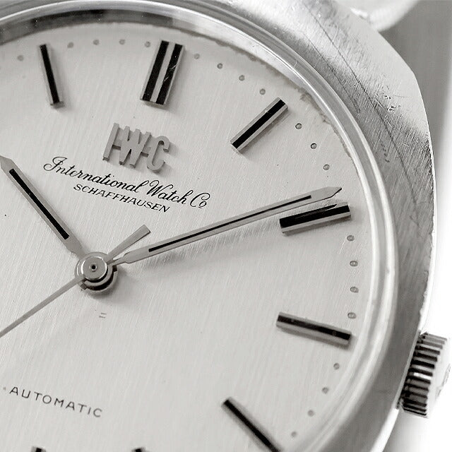 中古 OH・ガラス交換済 IWC IWC オールドインター オーバル R815 Cal.854 リネンダイヤル 魚リューズ R815 Cal.854 腕時計 ブランド メンズ UW-BTY-B0011
