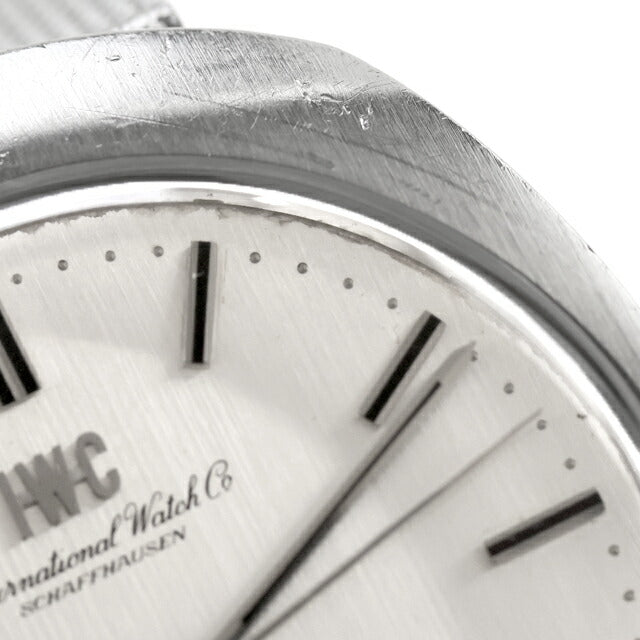 中古 OH・ガラス交換済 IWC IWC オールドインター オーバル R815 Cal.854 リネンダイヤル 魚リューズ R815 Cal.854 腕時計 ブランド メンズ UW-BTY-B0011