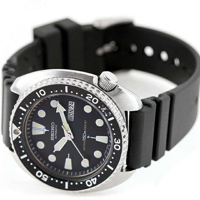 二手精工精工精工第三个潜水员150m 1978 Turtle 3rd Diver 6306-7001模拟观看品牌男士黑色UW-BTY-B0013