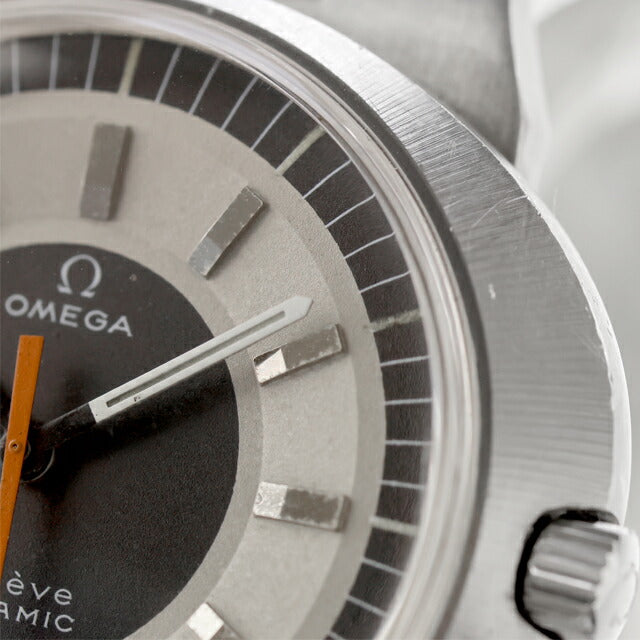 中古 OH済 オメガ OMEGA ジュネーブ ダイナミック Geneve Dynamic レトロフューチャー 135.033 アナログ 腕時計 ブランド メンズ グレー UW-BTY-B0014