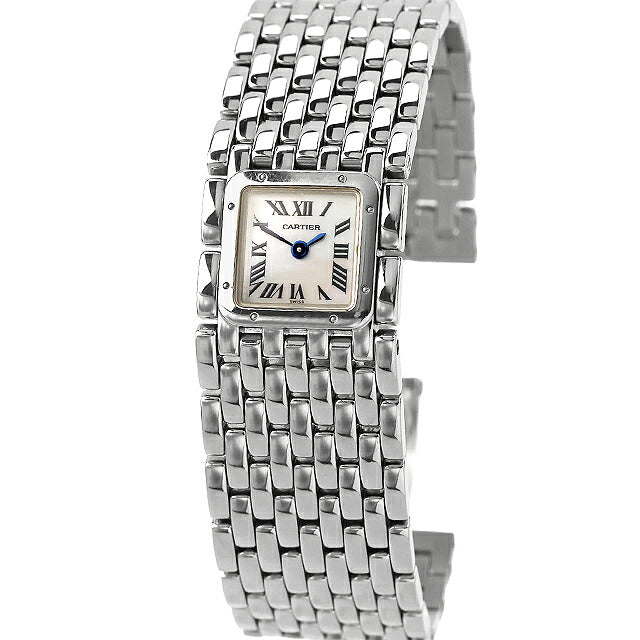 中古 カルティエ Cartier パンテール リュバン マザーオブパール ピンクシェル文字盤 バングルウォッチ W61001T9 アナログ 腕時計 レディース UW-CA-PT-00001