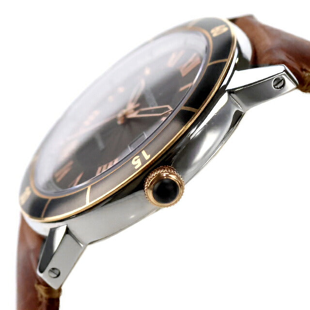 中古 カルティエ Cartier ロンド クロワジエール 42mm グレー SS×GP ローマンインデックス 3886 アナログ 腕時計 ブランド メンズ UW-CA-RS-00001