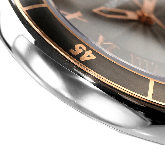 中古 カルティエ Cartier ロンド クロワジエール 42mm グレー SS×GP ローマンインデックス 3886 アナログ 腕時計 ブランド メンズ UW-CA-RS-00001