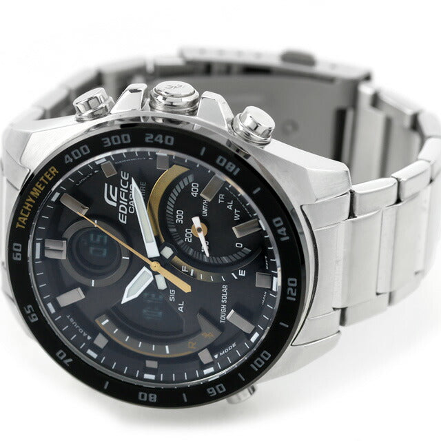 中古 美品 カシオ CASIO エディフィス ソーラー アナデジ スマートフォンリンク ECB-900YDB-1CJF アナデジ 腕時計 ブランド メンズ UW-CS-ED-00001