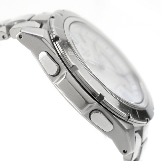 中古 カシオ CASIO オシアナス カシャロ OCEANUS 電波ソーラー OCW-P100TD-7AJF アナログ 腕時計 ブランド メンズ ホワイト 白 UW-CS-OS-00001