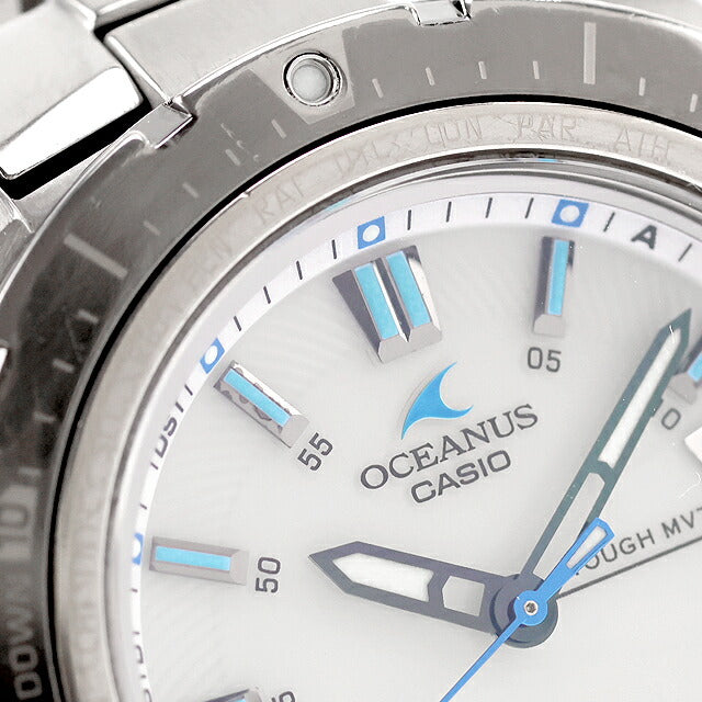 中古 カシオ CASIO オシアナス カシャロ OCEANUS 電波ソーラー OCW-P100TD-7AJF アナログ 腕時計 ブランド メンズ ホワイト 白 UW-CS-OS-00001