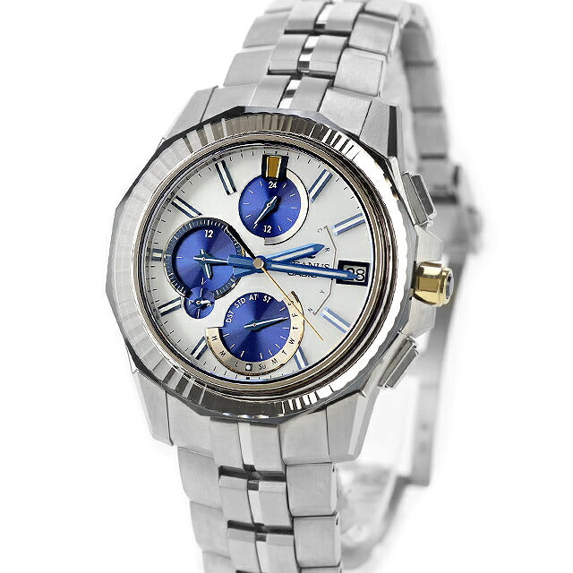 中古 超美品 カシオ CASIO オシアナス マンタ 世界100本限定 カットサファイアガラスベゼル 切子 ソーラー電波 OCW-S6000PBS-7AJR 腕時計 メンズ UW-CS-OS-00006