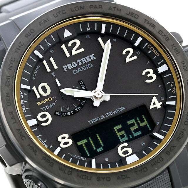 中古 超美品 カシオ CASIO PRO TREK Climber Line クライマーライン ソーラー電波 PRW-51FC-1JF アナデジ 腕時計 ブランド メンズ UW-CS-PT-00001