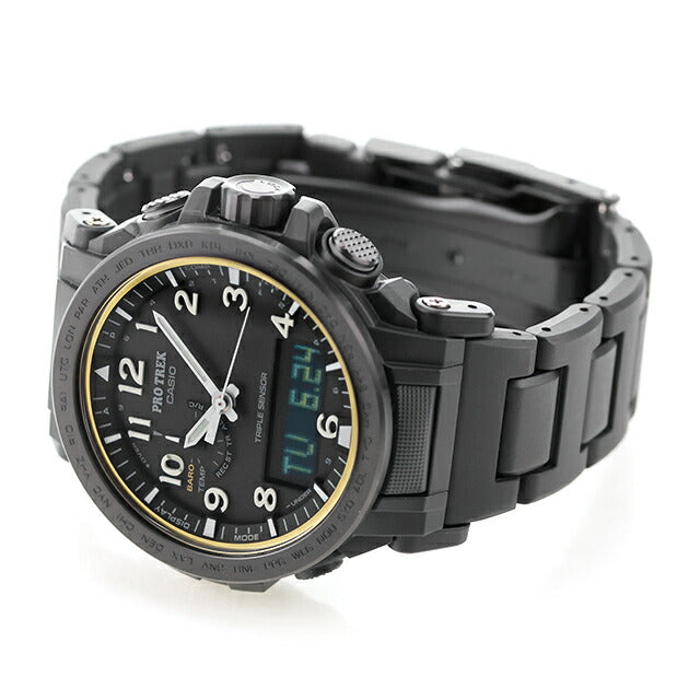 中古 超美品 カシオ CASIO PRO TREK Climber Line クライマーライン ソーラー電波 PRW-51FC-1JF アナデジ 腕時計 ブランド メンズ UW-CS-PT-00002