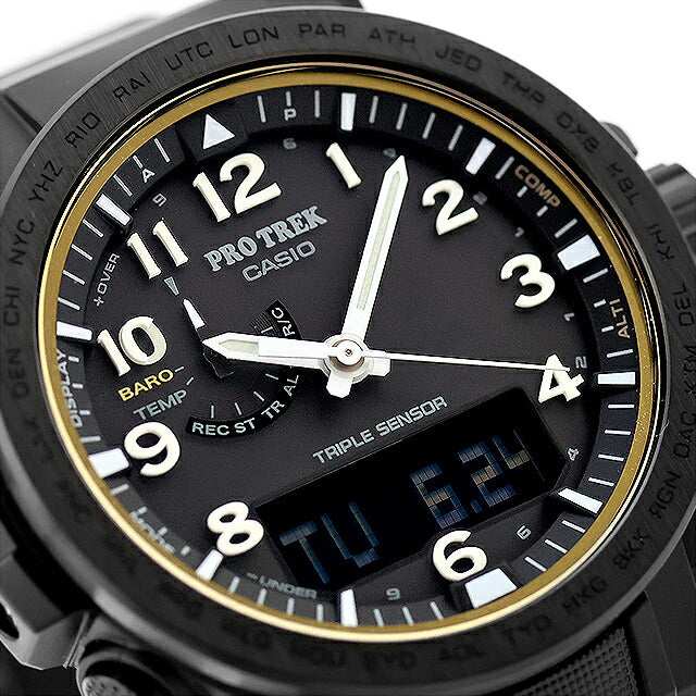 中古 超美品 カシオ CASIO PRO TREK Climber Line クライマーライン ソーラー電波 PRW-51FC-1JF アナデジ 腕時計 ブランド メンズ UW-CS-PT-00002