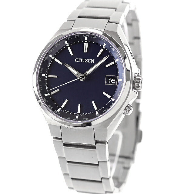 Used CITIZEN Eco-Drive Radio Solar ATTESA CB1120-50L Analog Watch Brand Men&