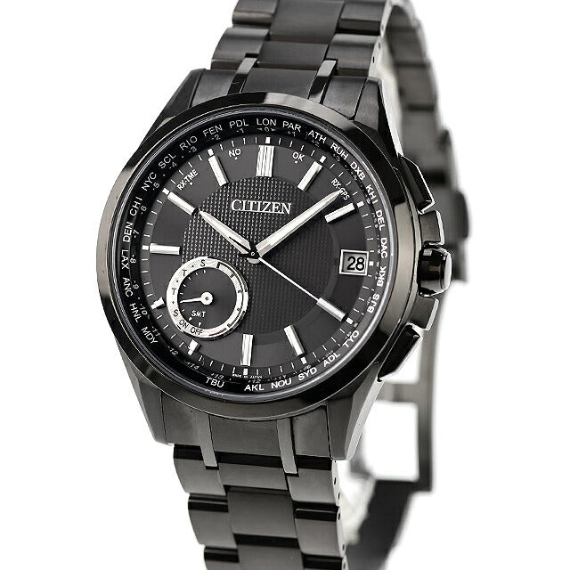 Used CITIZEN ATTESA F150 Eco Drive GPS Satellite Radio Watch Direct Flight CC3015-57E Multi-Hand Analog Men&