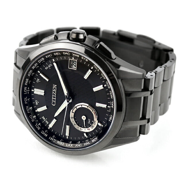 Used CITIZEN ATTESA F150 Eco Drive GPS Satellite Radio Watch Direct Flight CC3015-57E Multi-Hand Analog Men&