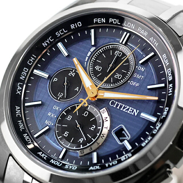 中古 シチズン CITIZEN アテッサ AT8040 FTS カスタマイズモデル チタン 電波ソーラー H804-T025825 アナログ 腕時計 ブランド メンズ UW-CT-AT-00019