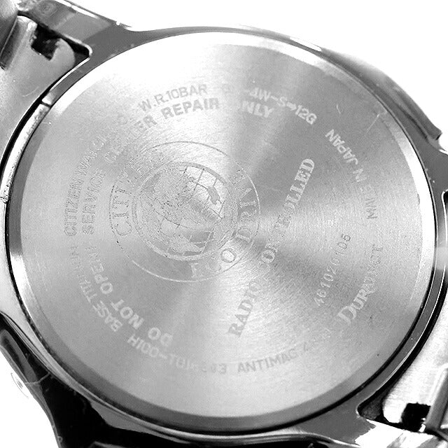 中古 シチズン CITIZEN アテッサ ATD53 チタン 電波ソーラー デイデイト ATD53-2983 アナログ 腕時計 ブランド メンズ ブラック 黒 UW-CT-AT-00021