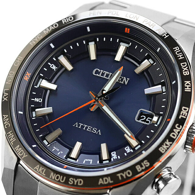 中古 美品 シチズン CITIZEN アテッサ アクトライン 日本製 エコドライブ電波 電波ソーラー CB0287-68L アナログ 腕時計 ブランド メンズ UW-CT-AT-00023