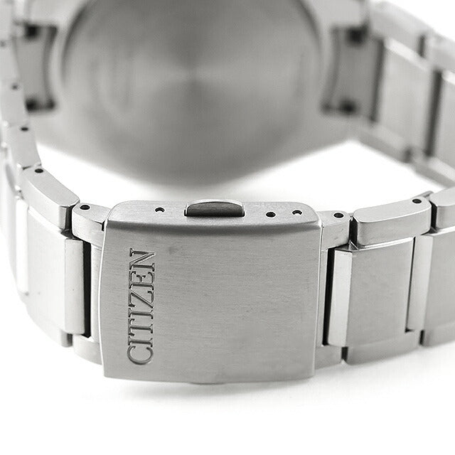 中古 シチズン CITIZEN アテッサ エコドライブ 電波 ソーラー電波 チタン CB1120-50G アナログ 腕時計 ブランド メンズ ブラック UW-CT-AT-00025