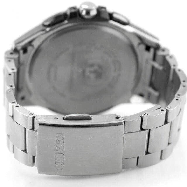 中古 シチズン CITIZEN アテッサ ダブルダイレクトフライト エコ・ドライブ電波 チタン AT9024-58E アナログ 腕時計 ブランド メンズ ブラック UW-CT-AT-00027
