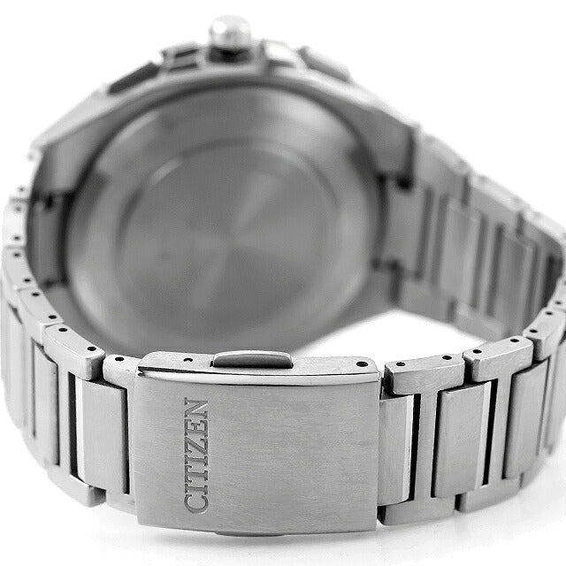 中古 美品 シチズン CITIZEN アテッサ ダブルダイレクトフライト エコドライブGPS衛星電波 チタン クロノグラフ ソーラー CC4104-53E 腕時計 メンズ UW-CT-AT-00028