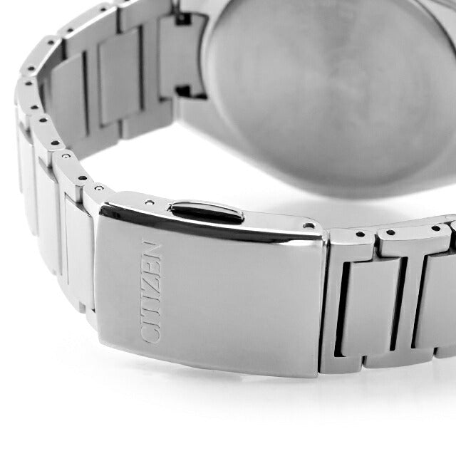 Used CITIZEN Eco-Drive Radio Watch Titanium Calendar ATESSA AT6050-54L Analog Watch Brand Men&