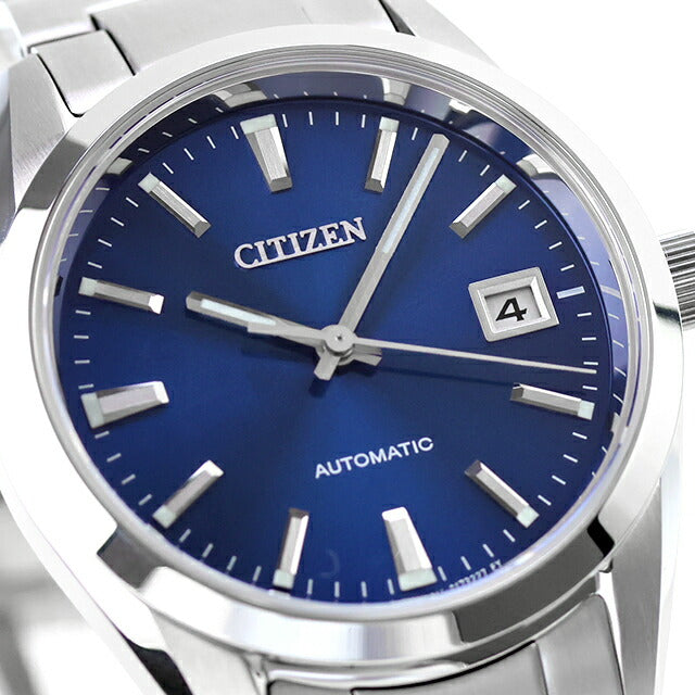 中古 美品 シチズン CITIZEN メカニカル クラシカルライン 日本製 自動巻き NB1050-59L アナログ 腕時計 ブランド メンズ ブルー UW-CT-OT-00014