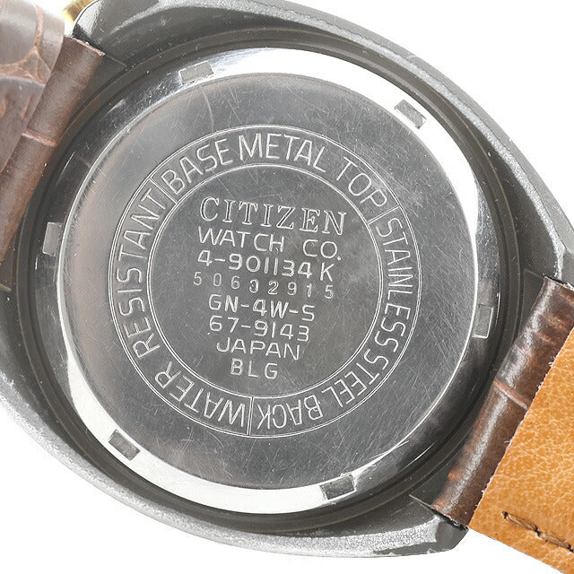 中古 シチズン CITIZEN ヴィンテージ チャレンジタイマー ブラッキーカスタム 自動巻き ツノクロノ ブルヘッド 67-9143 腕時計 メンズ UW-CT-OT-00017