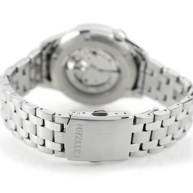 中古 美品 シチズン CITIZEN メカニカル オープンハート 自動巻き シチズンコレクション NH9131-73A アナログ 腕時計 ブランド メンズ UW-CT-OT-00018