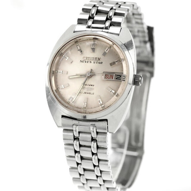 中古 シチズン CITIZEN セブンスター デラックス デイデイト ACSS 2824-Y アナログ 腕時計 ブランド メンズ シャンパンゴールド UW-CT-OT-00028