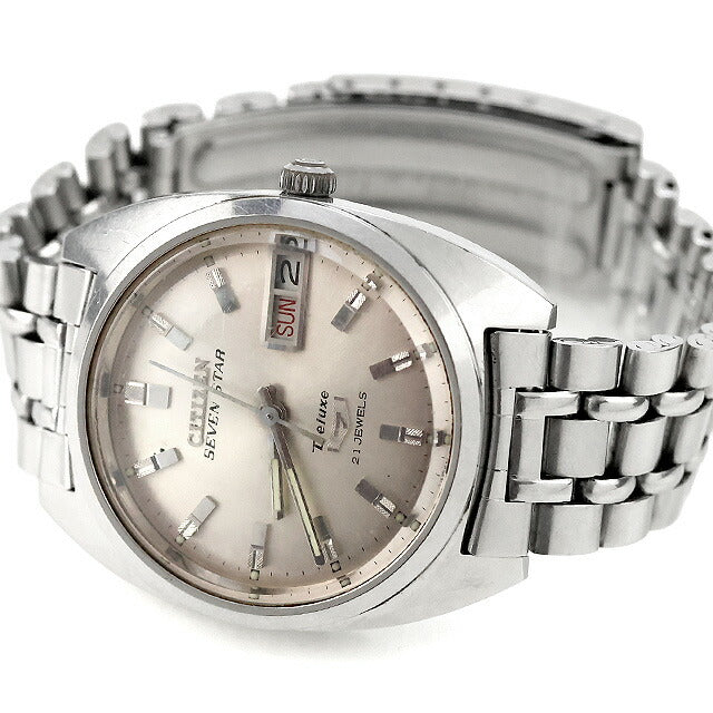 中古 シチズン CITIZEN セブンスター デラックス デイデイト ACSS 2824-Y アナログ 腕時計 ブランド メンズ シャンパンゴールド UW-CT-OT-00028