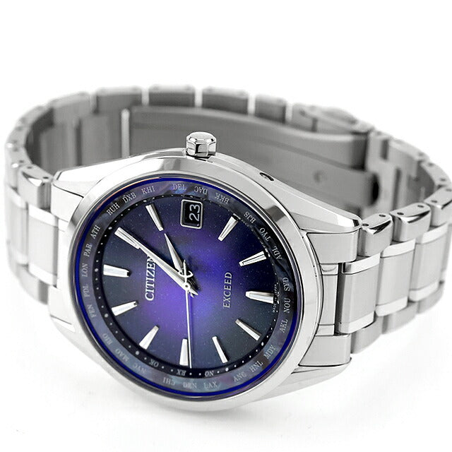 中古 シチズン CITIZEN エクシード UNITE with BLUE ダイレクトフライト チタン 数量限定 電波ソーラー CB1150-75L 腕時計 メンズ UW-CT-OT-00032