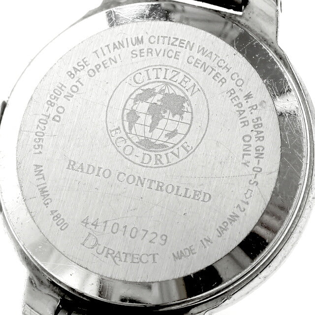 中古 シチズン CITIZEN エクシード エコ・ドライブ電波時計 チタニウムコレクション ソーラー電波 ES8100-54A アナログ 腕時計 レディース UW-CT-OT-00042
