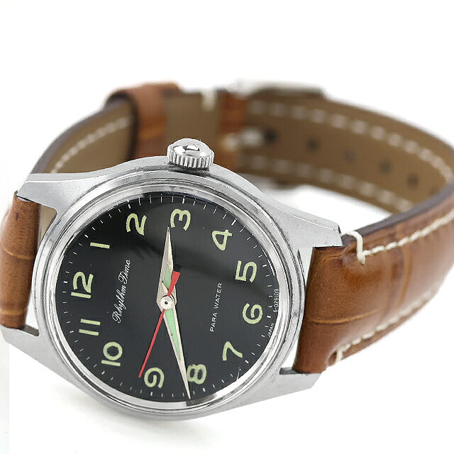 中古 シチズン CITIZEN リズムタイム 手巻き 17石 フルアラビア ミリタリー風 ヴィンテージ 4-020367 YD アナログ 腕時計 ブランド メンズ UW-CT-OT-00043